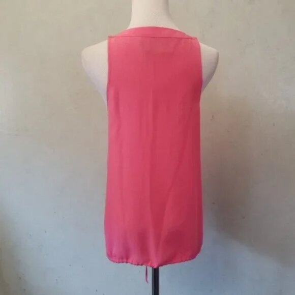 Rory Beca pink 100% silk sleeveless top women's size XS (10) - Picture 6 of 10